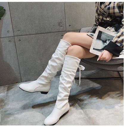Women's Tall Boots – Refined Knee-High Style with Low Heel Comfort