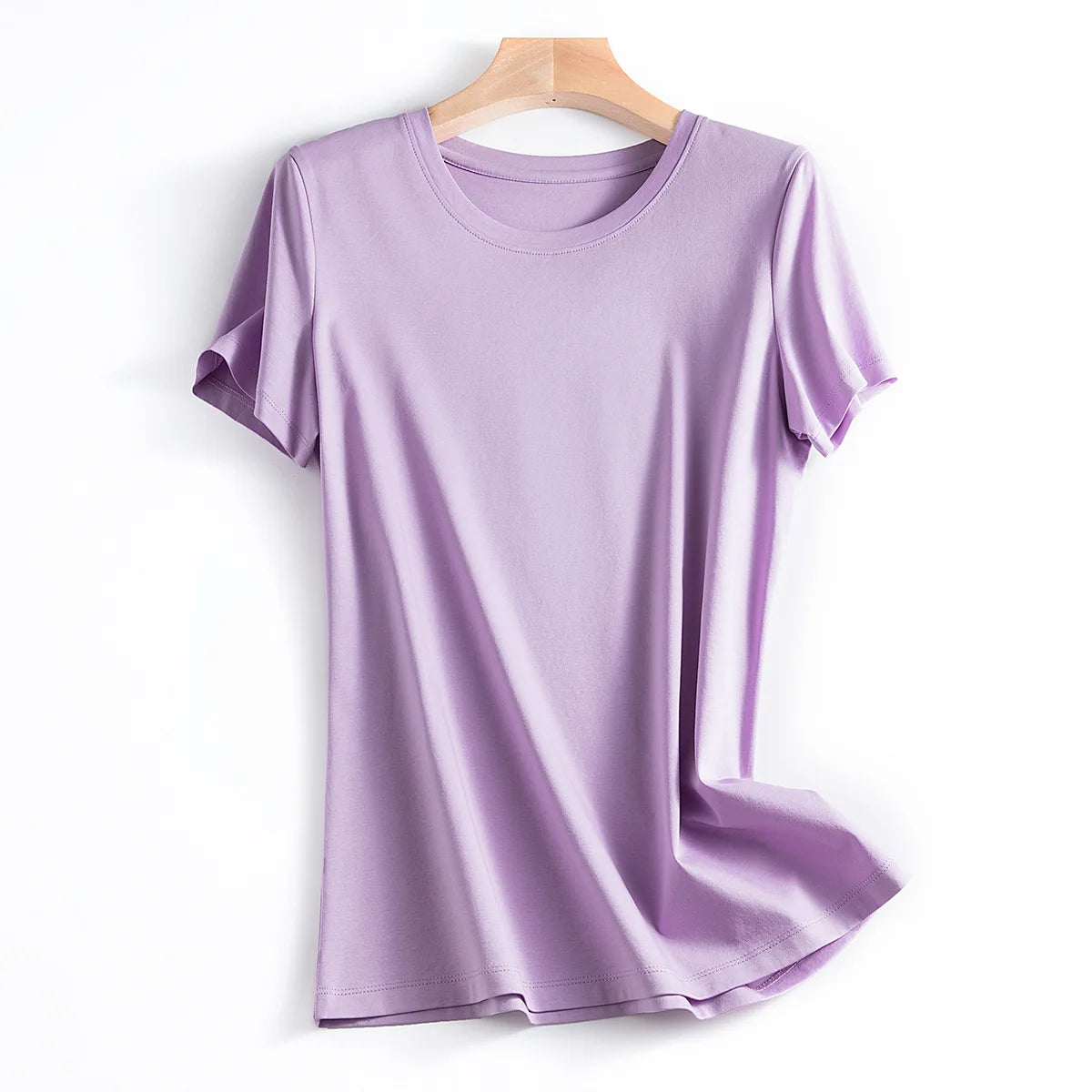 MRMT Women’s Mulberry Silk & Mercerized Cotton T-Shirt for Premium Everyday Comfort