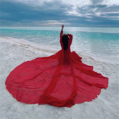 YANPANG Elegant Silk Maxi Dress for Summer & Vacation Evenings