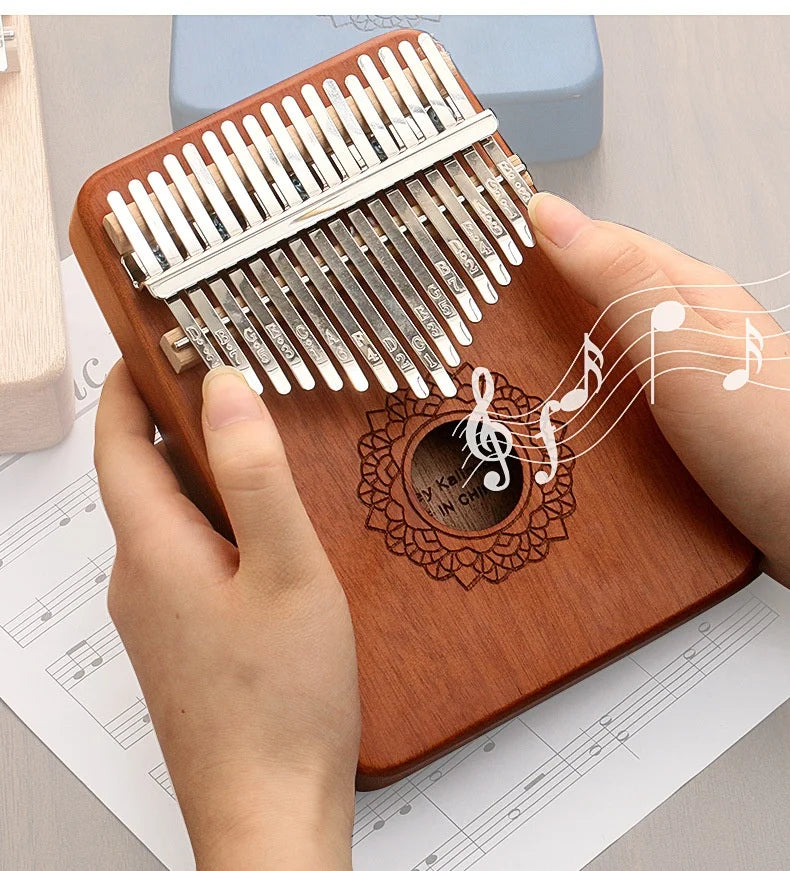 17-Key Kalimba Thumb Piano for Portable Music & Beginner Learning