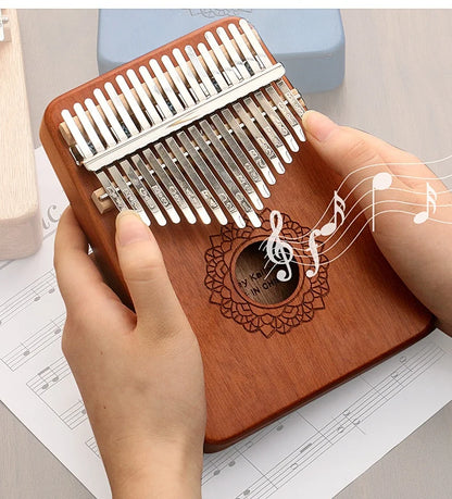 17-Key Kalimba Thumb Piano for Portable Music & Beginner Learning