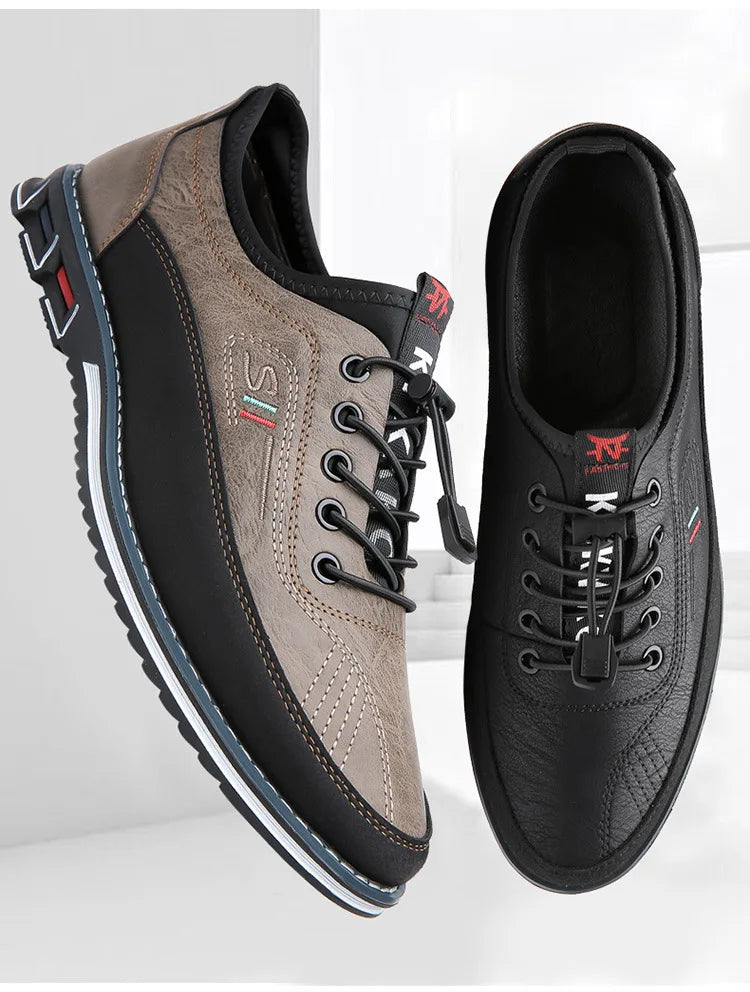Men’s Leather Casual Board Shoes for Smart Casual & Everyday Wear