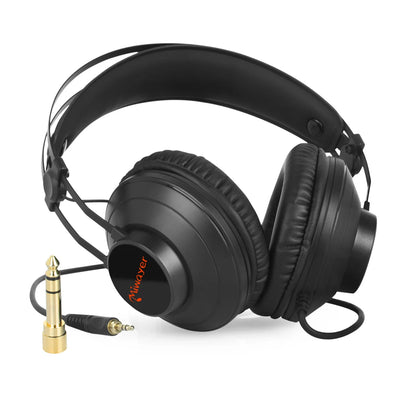 Studio Monitor Wired Over Ear Audio Recording Monitor Headset