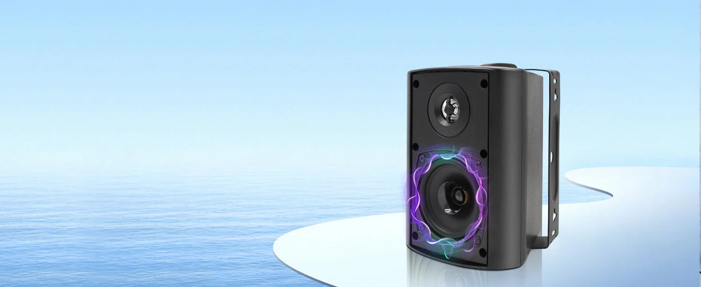 Herdio 4'' Passive Indoor/Outdoor Speakers With 200W