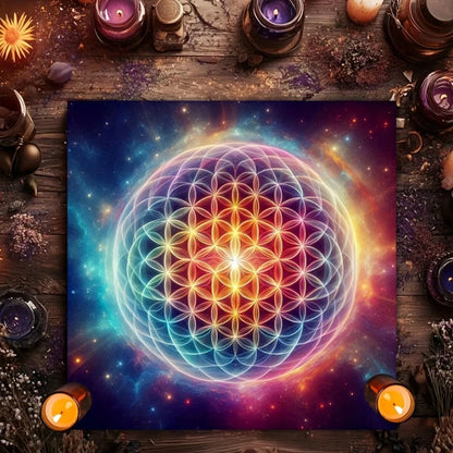 Mystical Tarot Constellation Altar Cloth