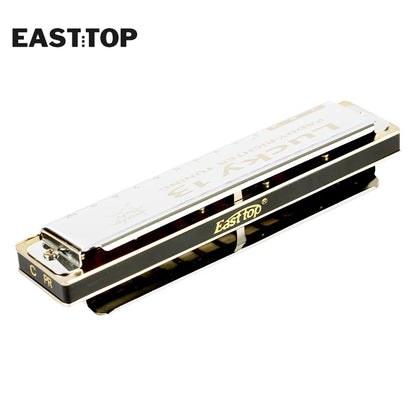 Easttop Lucky 13 Harmonica – 13-Hole Paddy Richter Harmonica for Beginners (C/G/D Keys)