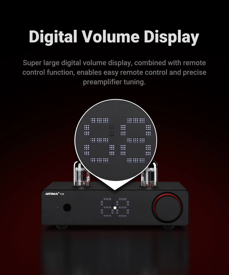 AIYIMA T20 Vacuum Tube Preamplifier  ECC83