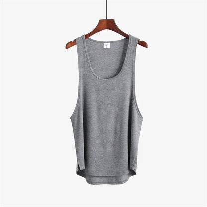 MUSCLEGUYS Men’s Gym Stringer Tank Top for Bodybuilding & Training Performance