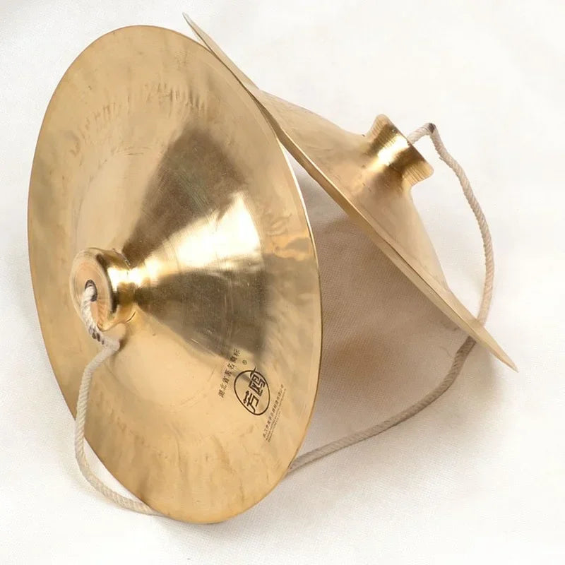 Chinese Lion Dance Brass Cymbals – Traditional Folk Percussion for Performance & Music