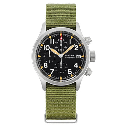 Militado VK61 VK67 Military Chronograph Watch for Men – Rugged Stainless Steel Sports Watch