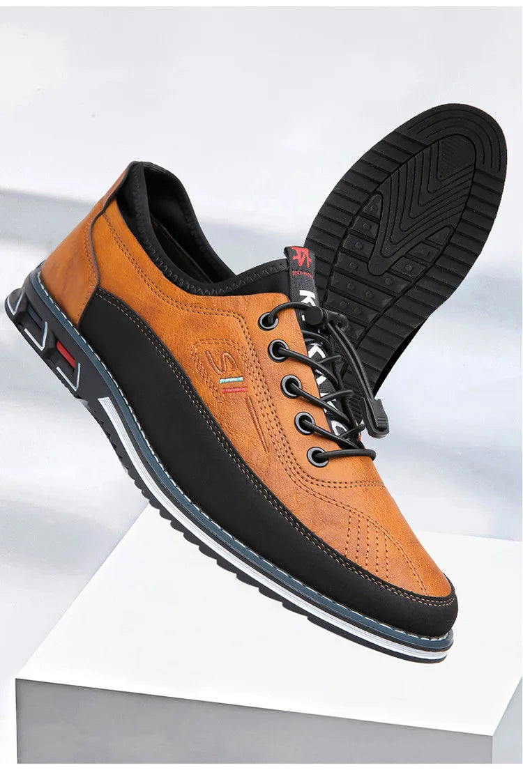 Men’s Leather Casual Board Shoes for Smart Casual & Everyday Wear