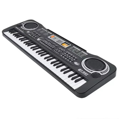 61-Key Beginner Keyboard with Microphone for Learning & Music Play