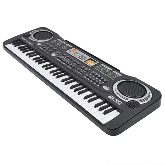61-Key Beginner Keyboard with Microphone for Learning & Music Play