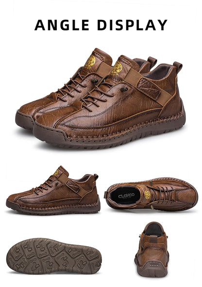 CLOHOO Men’s High-Top Suede Boots for Hiking, Walking & Everyday Support