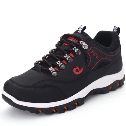 ZUODI Men's Casual Leather Sneakers – Lightweight Everyday Walking Shoes