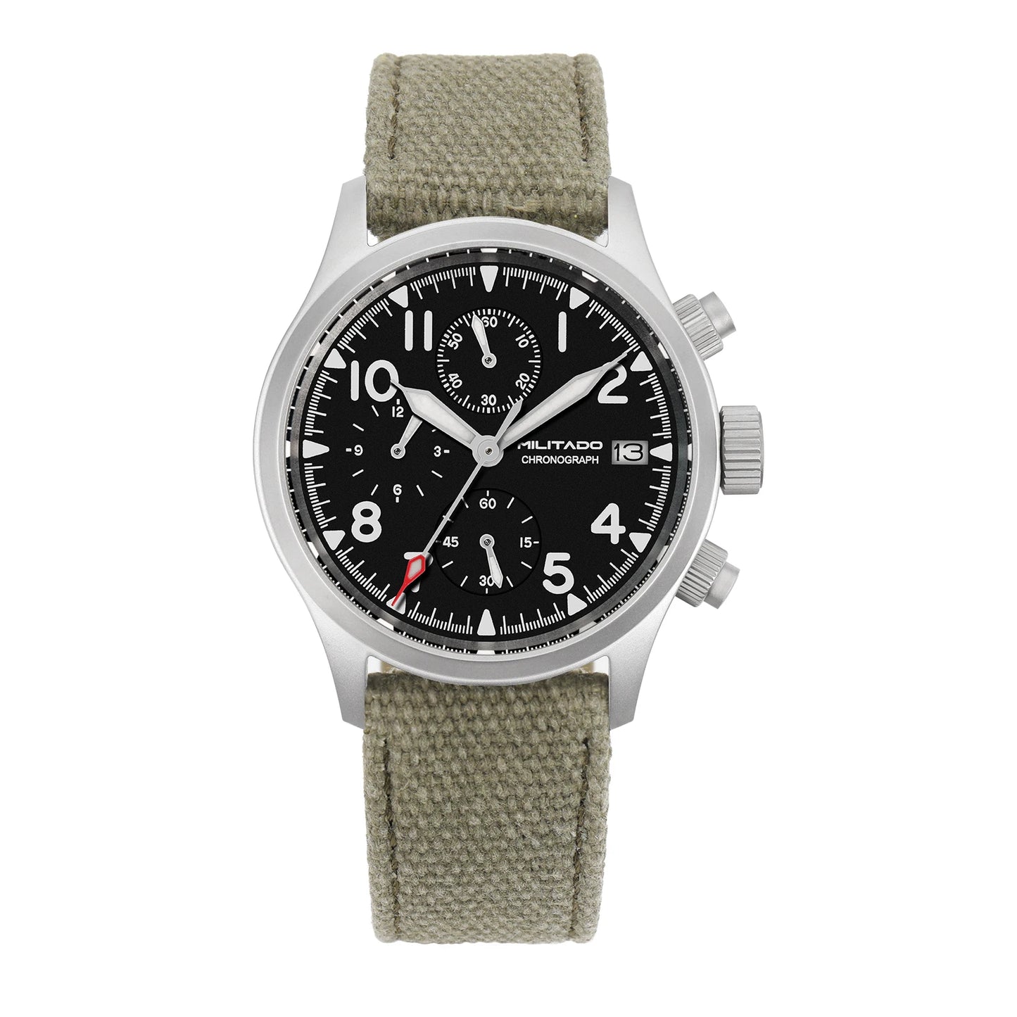 Militado VK61 VK67 Military Chronograph Watch for Men – Rugged Stainless Steel Sports Watch