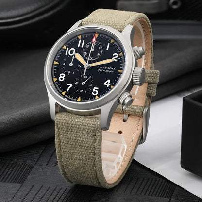 Militado VK61 VK67 Military Chronograph Watch for Men – Rugged Stainless Steel Sports Watch