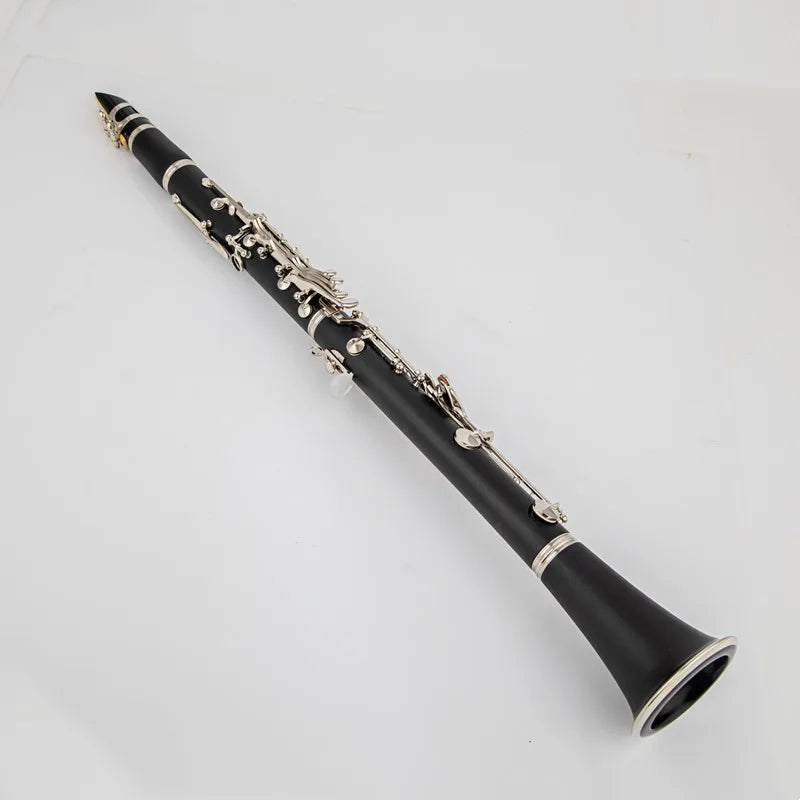 Japanese 17-Key B♭ Clarinet – Bakelite Body Woodwind Instrument for Students & Beginners