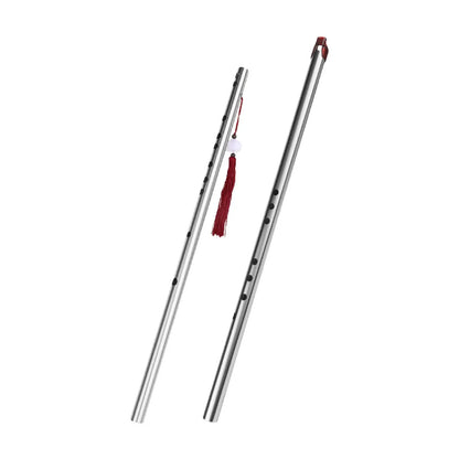 Traditional-Style Chinese Flute – Compact Stainless Steel Wind Instrument for Beginners