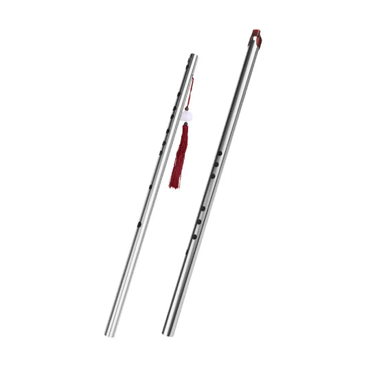 Traditional-Style Chinese Flute – Compact Stainless Steel Wind Instrument for Beginners