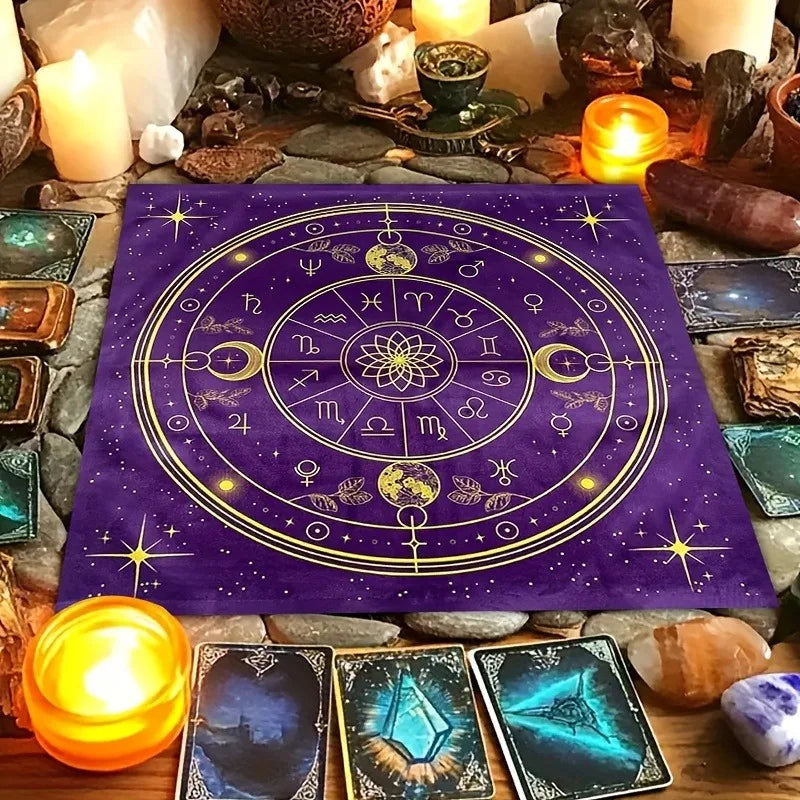 Mystical Tarot Constellation Altar Cloth