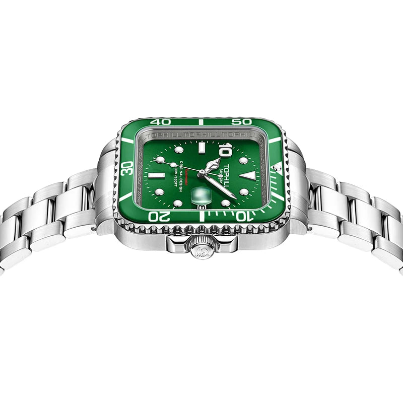 TOPHILL TD005G Green Dial Automatic Watch – Sapphire Crystal & Mechanical Precision