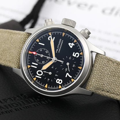 Militado VK61 VK67 Military Chronograph Watch for Men – Rugged Stainless Steel Sports Watch