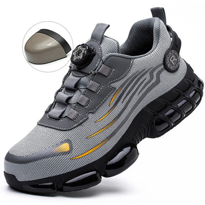 LEOSOXS Lightweight Safety Work Shoes – Steel Toe Industrial Sneakers