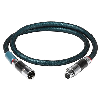 HiFi XLR Audio Cable – 8N OCC Silver-Plated 2XLR Male to 2XLR Female Balanced Adapter