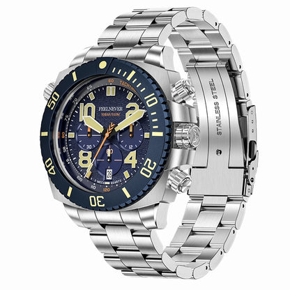 LIGE FeelNever Sport Luxury Quartz Watch for Men – Stainless Steel Everyday Timepiece