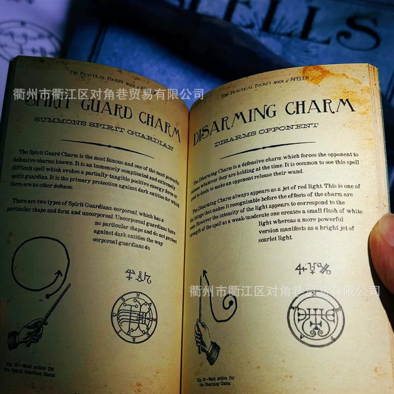 Magic Spell Book Replica – Classic Movie Inspired Wizard Manual | Cosplay Prop & Gift