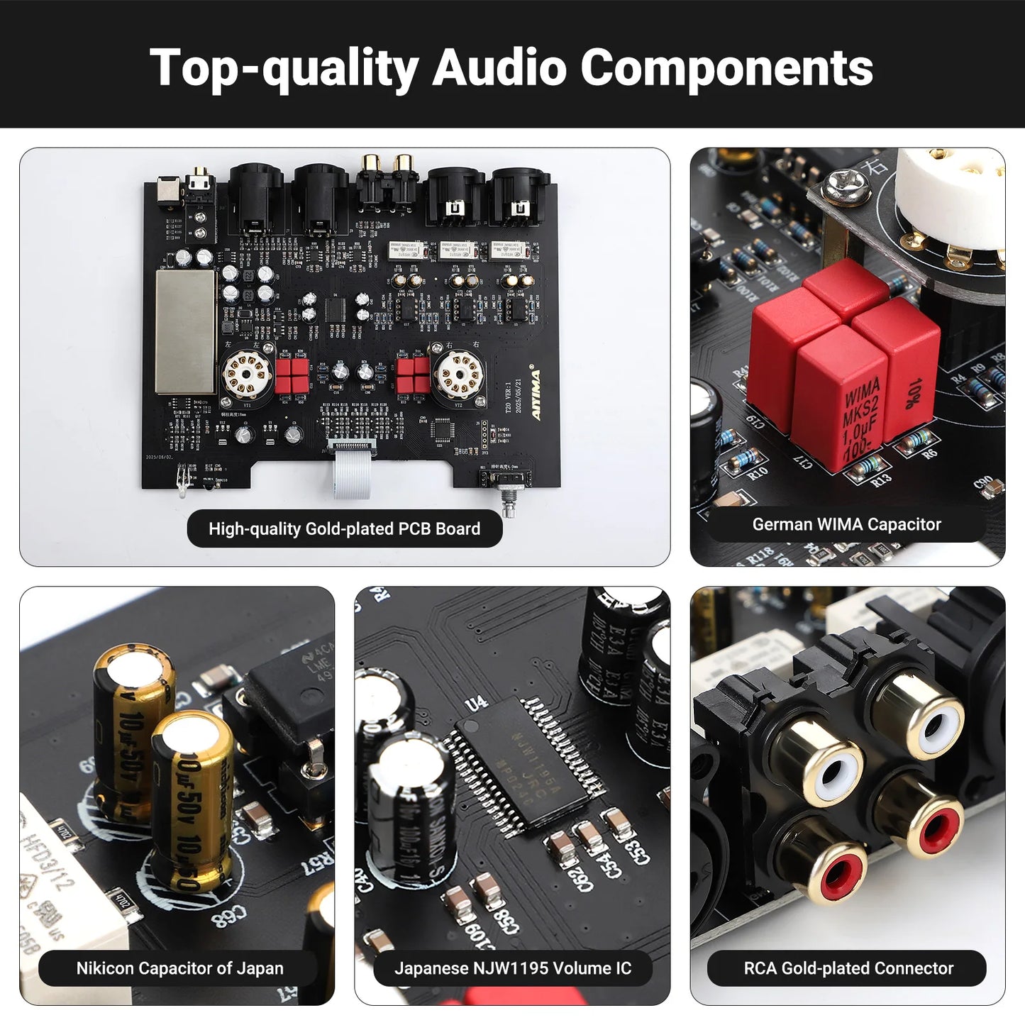 AIYIMA T20 Vacuum Tube Preamplifier  ECC83