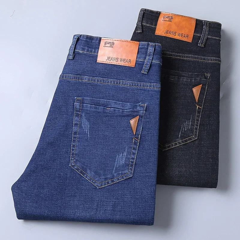 Men’s Slim Straight Stretch Jeans for Everyday & Smart Casual Wear