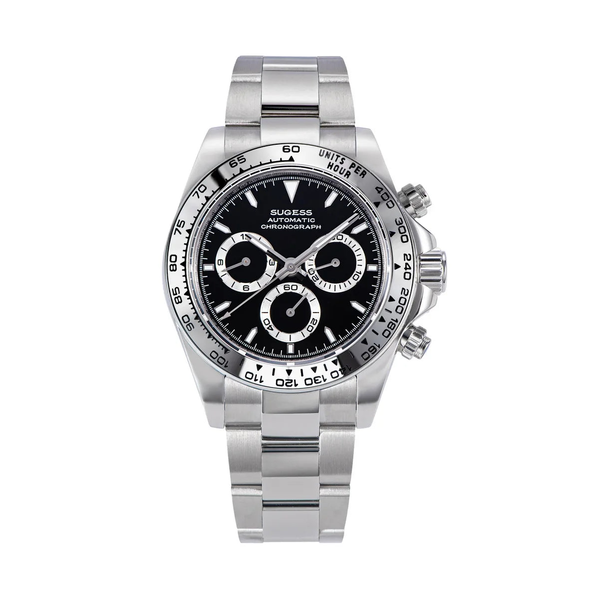 Sugess Panda Automatic Chronograph Watch – Mechanical Racing-Inspired Timepiece