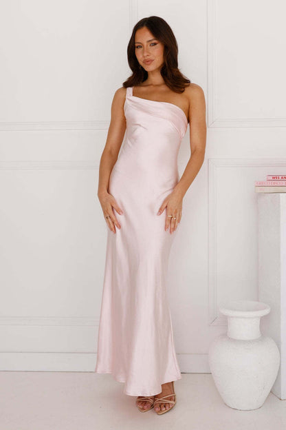 Strapless Satin Maxi Dress with Slit for Evening & Formal Occasions by BYMANYC New York.