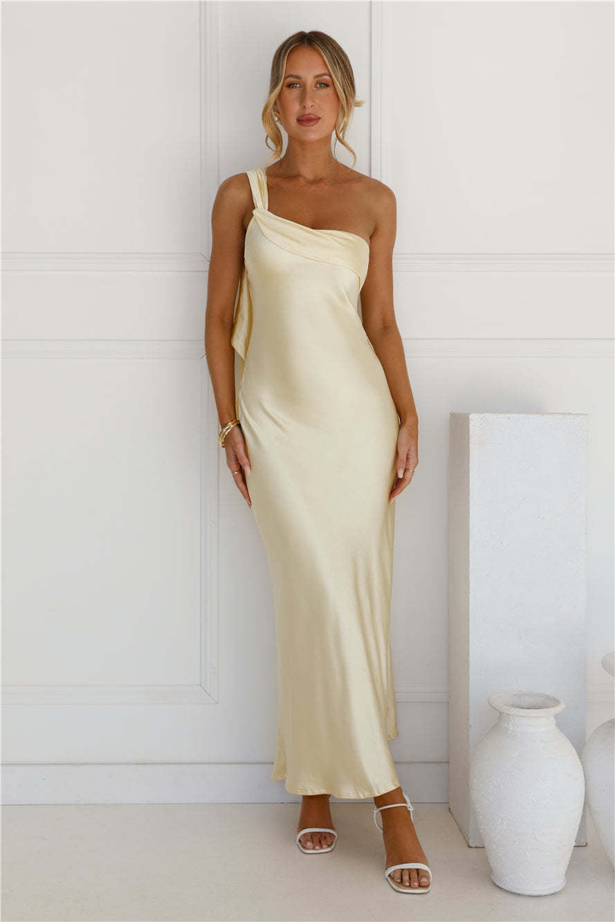 Strapless Satin Maxi Dress with Slit for Evening & Formal Occasions by BYMANYC New York.