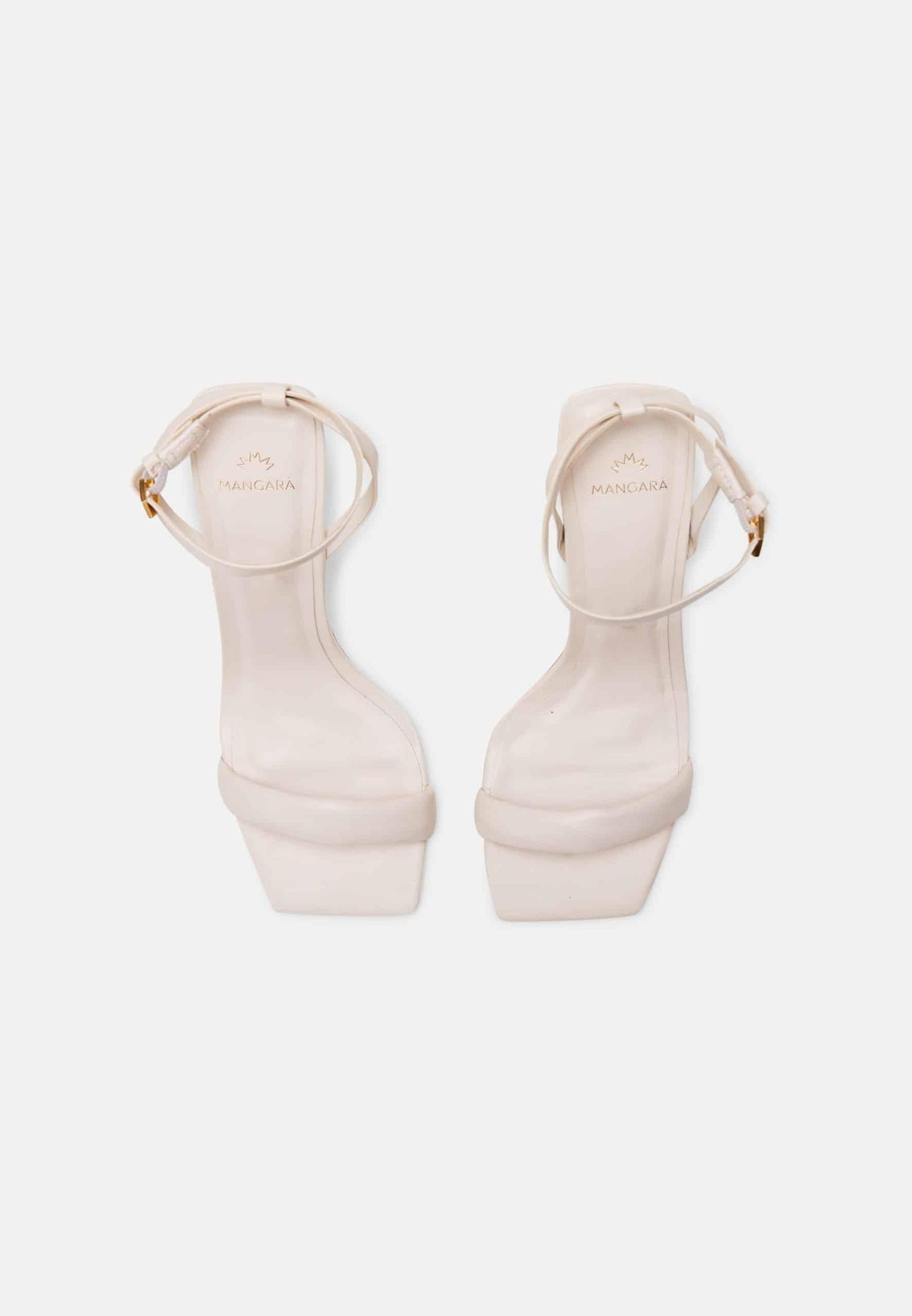 White Leather Ankle Strap High Heel Sandals (9cm) for Elegant & Versatile Styling